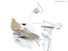 Cadeira dentária 6 Lâmpada LED com 9 memória com bandeja de instrumentos do tipo toque com bandeja de assistência de toque e assento maior
