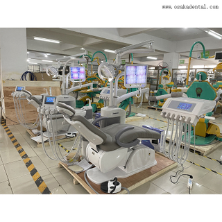 Cadeira odontológica de alto nível com monitor de 17 polegadas e câmera oral