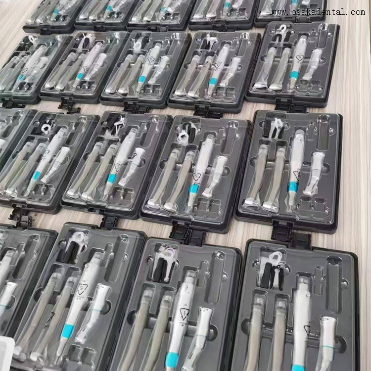 Conjunto de peça de mão odontológica com peça de mão de alta e baixa velocidade