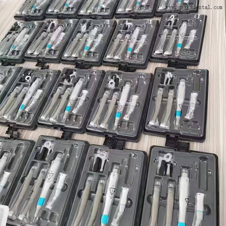 Conjunto de peça de mão odontológica com peça de mão de alta e baixa velocidade