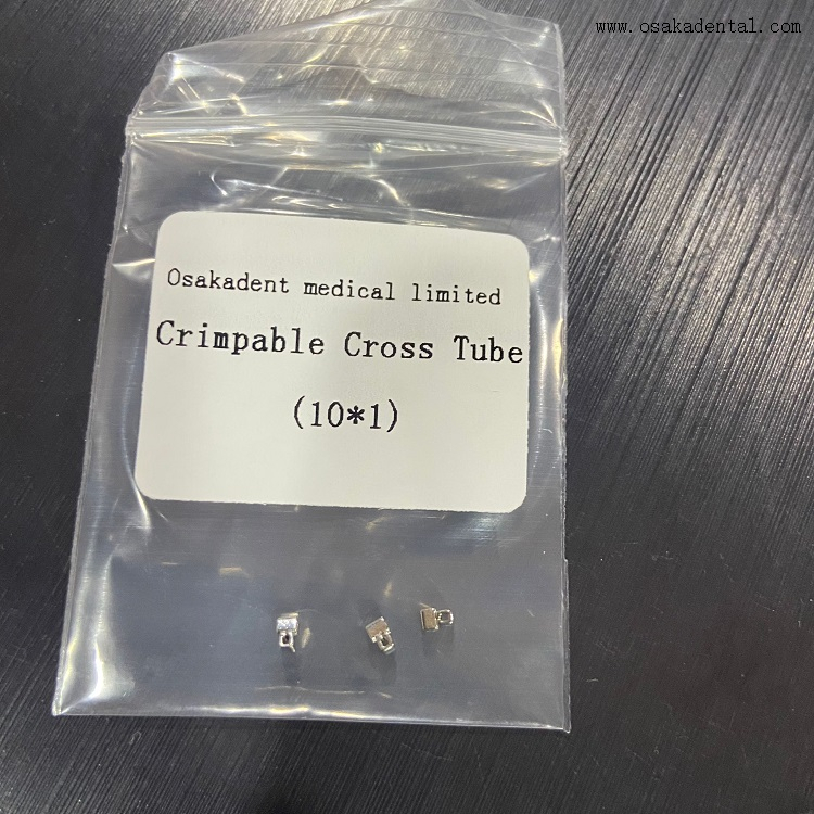 Tubo transversal frisável ortodôntico dentário