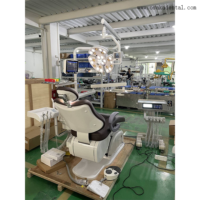 Cadeira odontológica de luxo com cirurgia de implante dentário