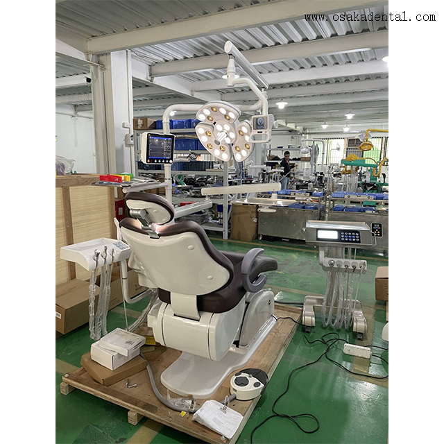 Cadeira odontológica de luxo com cirurgia de implante dentário