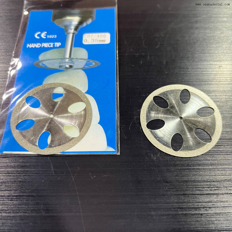 Roda de diamante dental de alta qualidade viu cortador de disco aparando moldando