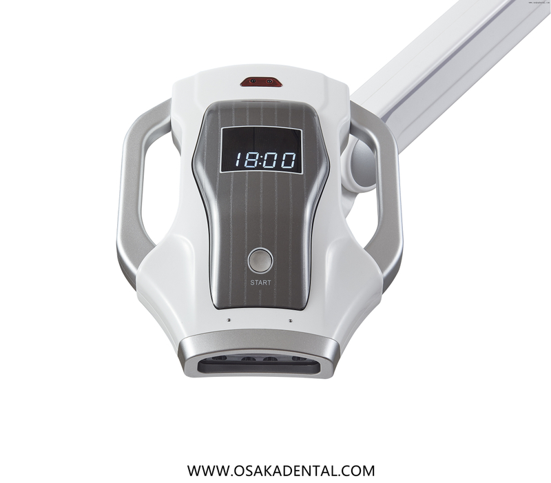 Lâmpada de clareamento dental Mobie de 10 LEDs de cor azul com roda