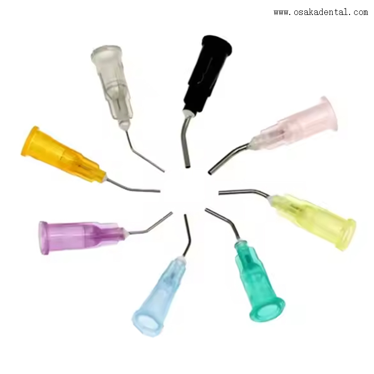 Pontas de fluxo dentário pré-dobradas descartáveis dentais