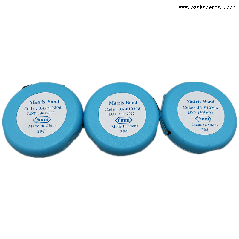 Bandas de matriz de aço inoxidável em rolo