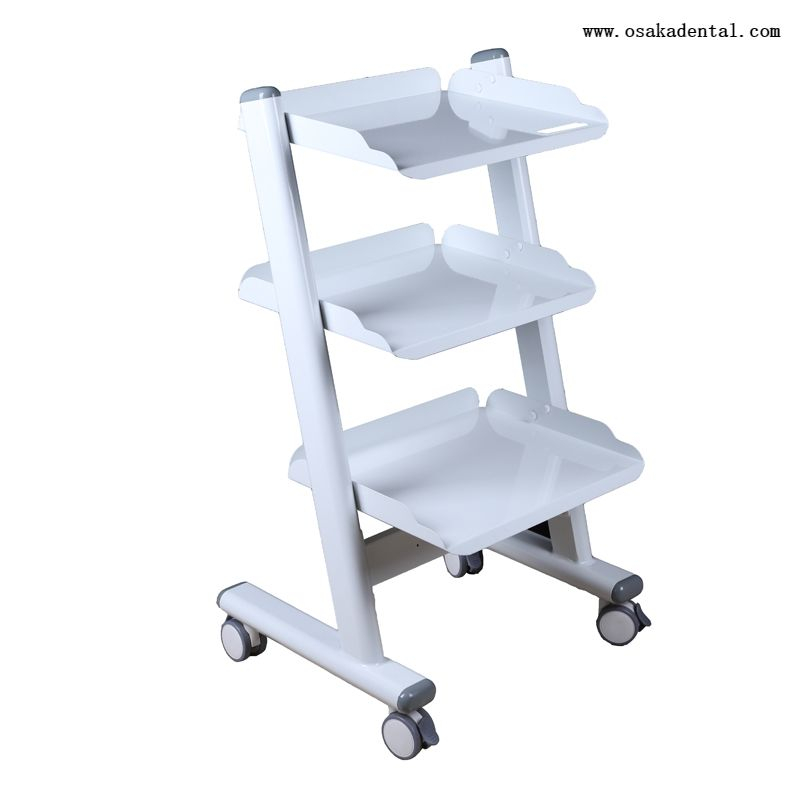 Carrinho de ferramentas móveis com saída para odontologia