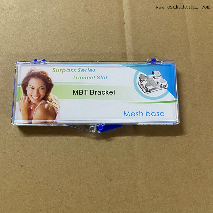 Suporte de metal base de malha ortodôntica dentária