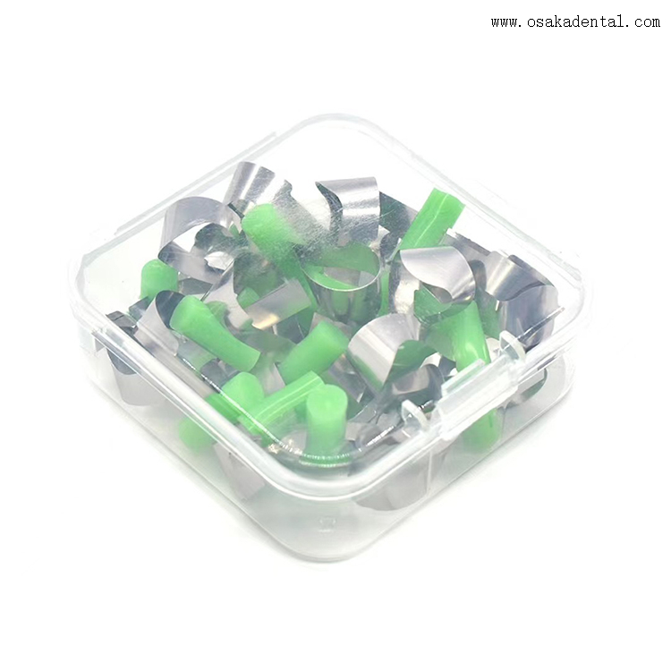 Banda de matriz dentária de material dentário para restauração de dentes