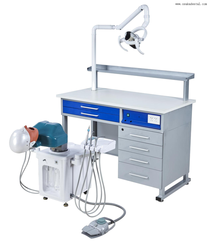 Simulação de luxo de operação a quatro mãos para 1 aluno