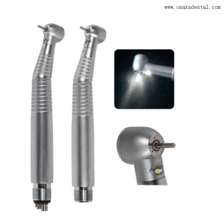 Turbina de alta velocidade M4 ou B2 de Handpiece da tecla dental do diodo emissor de luz