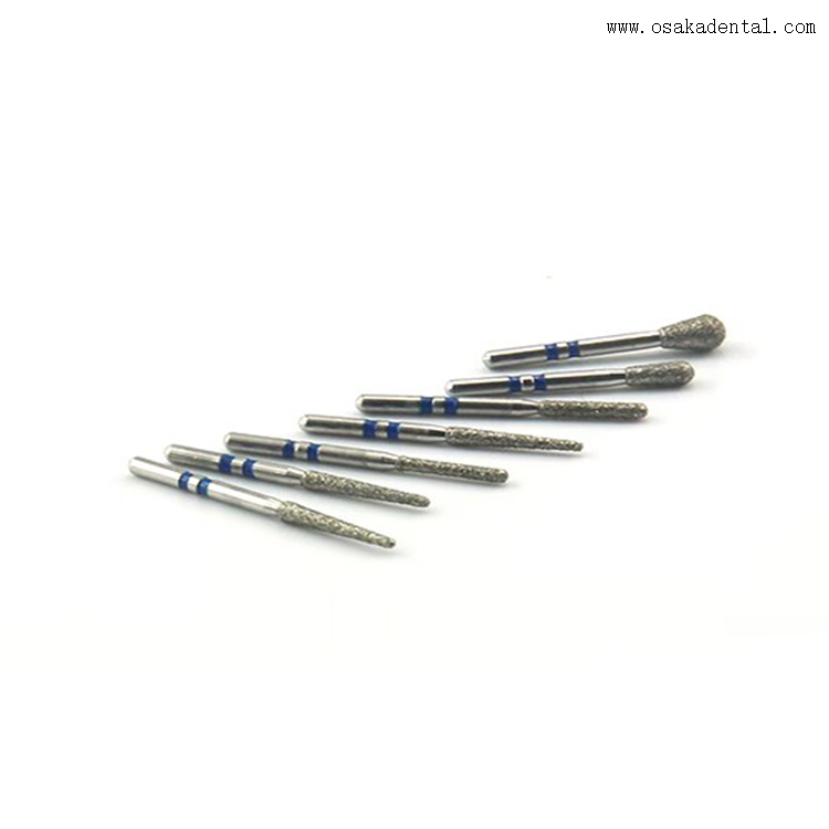 Brocas diamantadas dentárias para preparação de zircônia sinerizada