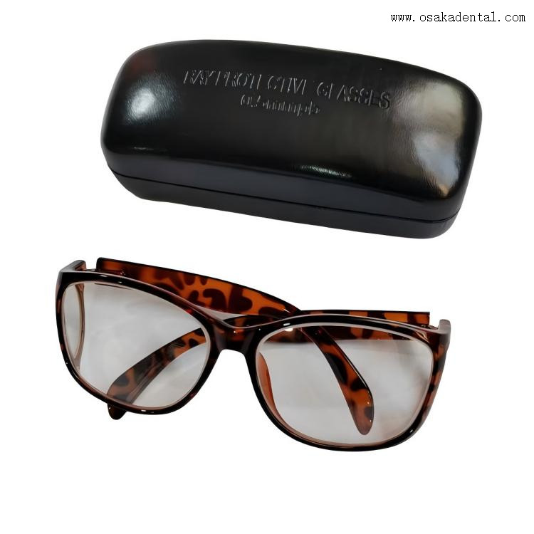 Óculos de proteção odontológicos confortáveis para raios X