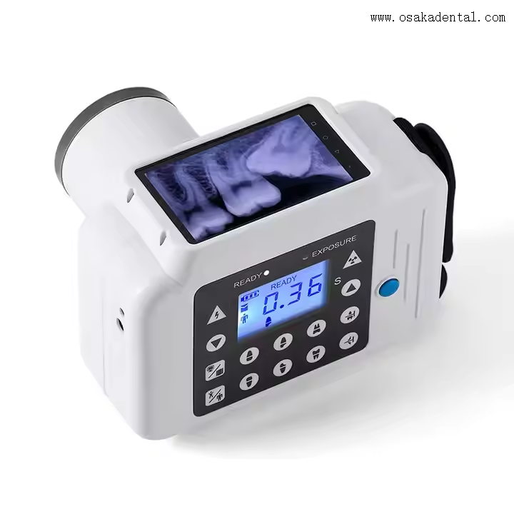 Máquina de raio X dental com tela e sensor digital Máquina instantânea de raio X 2 em 1