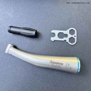 Contra-ângulo de fibra óptica 1:1 dental para brocas RA ou brocas FG