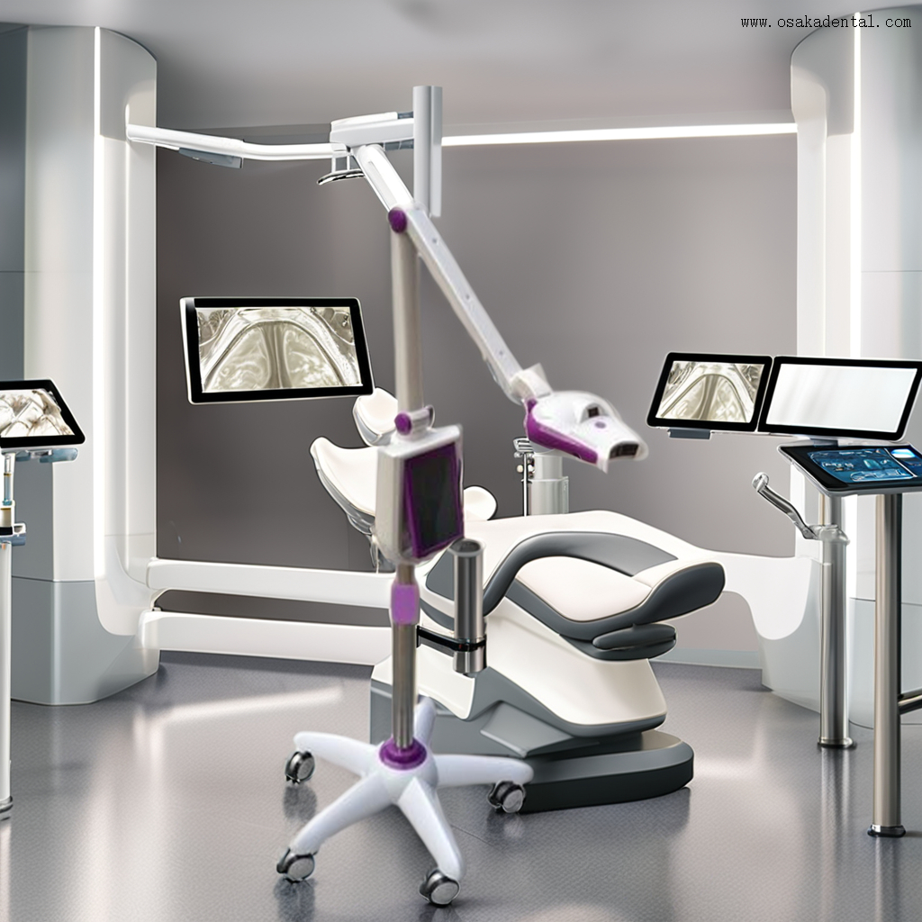 Dispositivo inovador de clareamento dental para uso profissional em ambientes laboratoriais modernos e futuristas