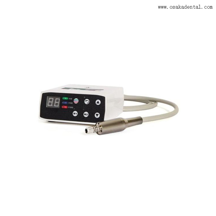 Motor elétrico dental Burshless com novo contra-ângulo de fibra óptica 1:5