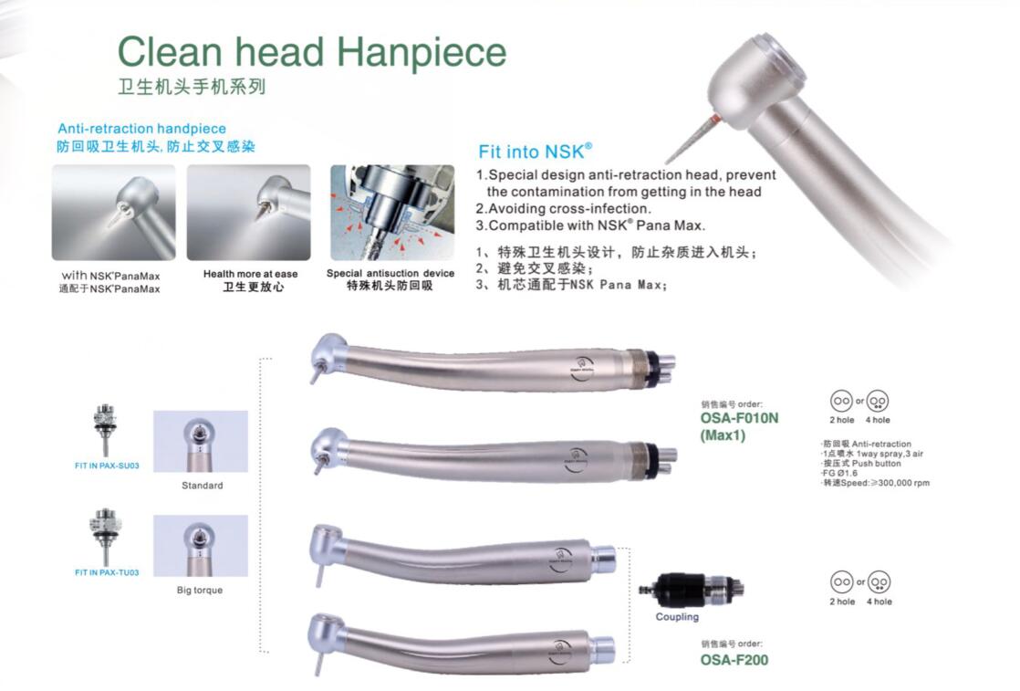 A pe&ccedil;a de m&atilde;o dental conduzida de alta velocidade
