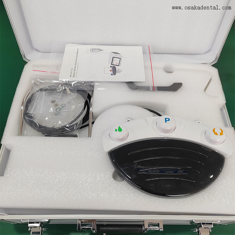 Máquina de implante dentário com contra-ângulo de fibra óptica