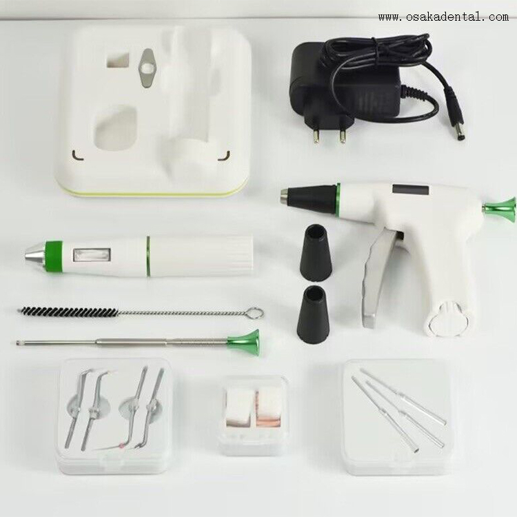 Unidade de sistema de obturação de guta-percha sem fio dental