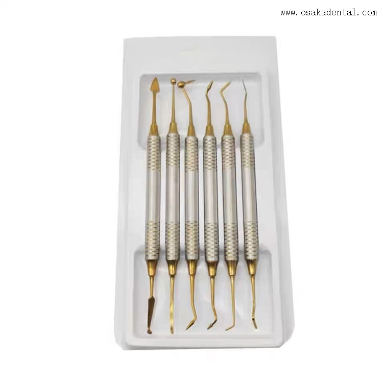 Ferramenta de instrumento dentário Instrumento de enchimento de resina composta dentária