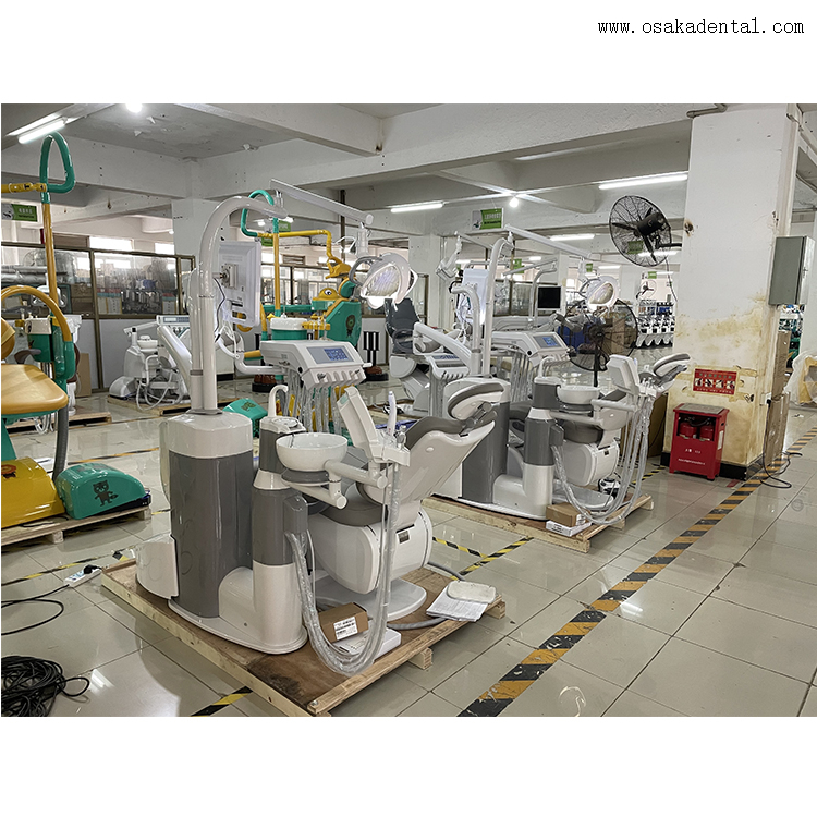 Cadeira odontológica de alto nível com monitor de 17 polegadas e câmera oral