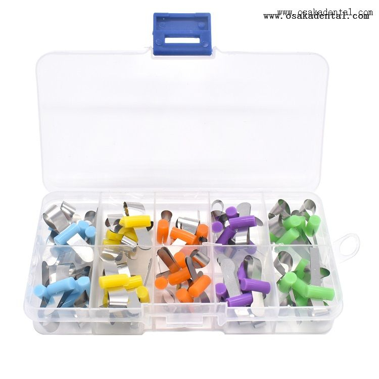 Folha de formação de posicionamento de bandas de matriz seccional dentária 