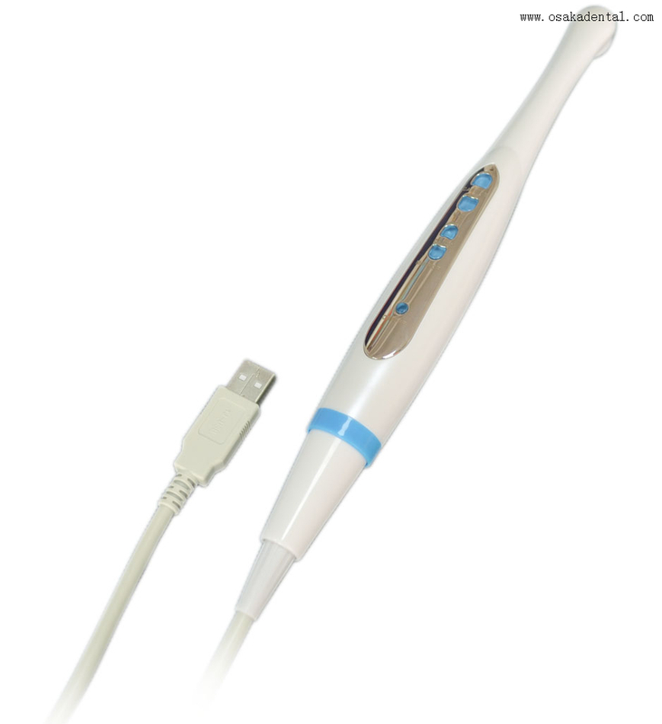 Câmera oral dental USB com cor branca + azul