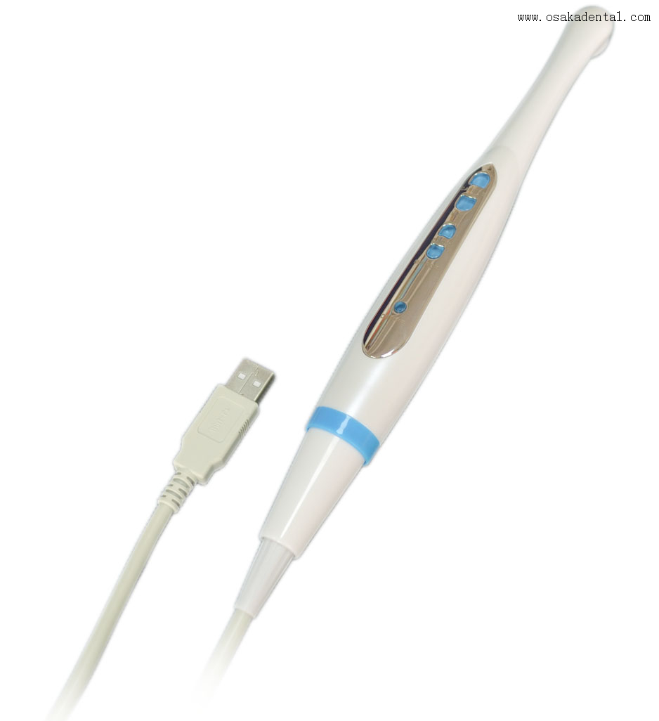 Câmera oral dental USB com cor branca + azul
