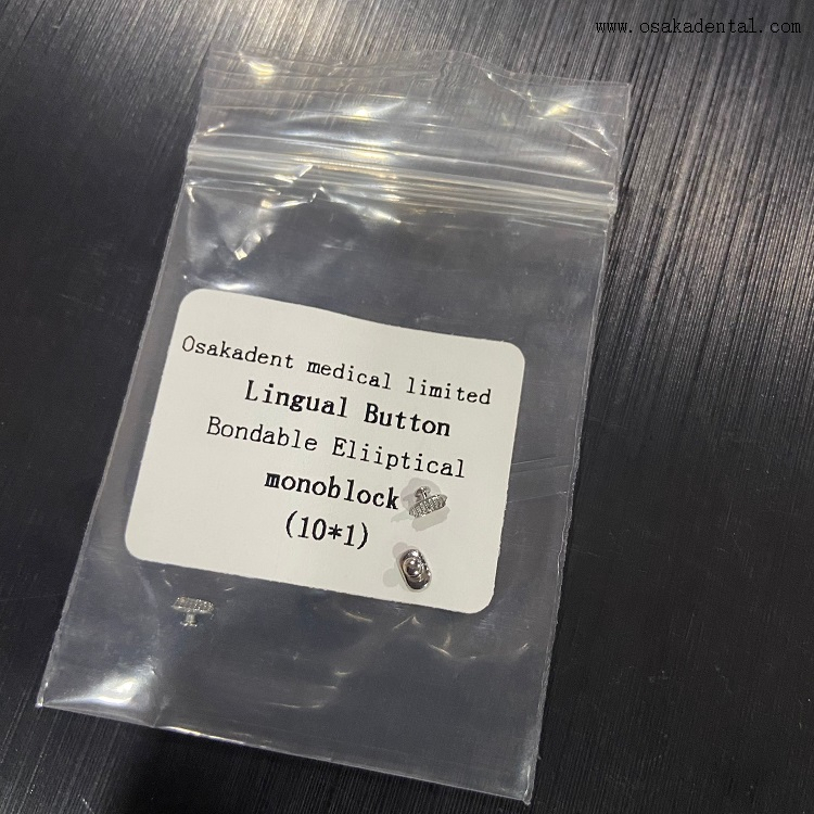 Monobloco Bondable Eliiptical do botão lingual ortodôntico dental