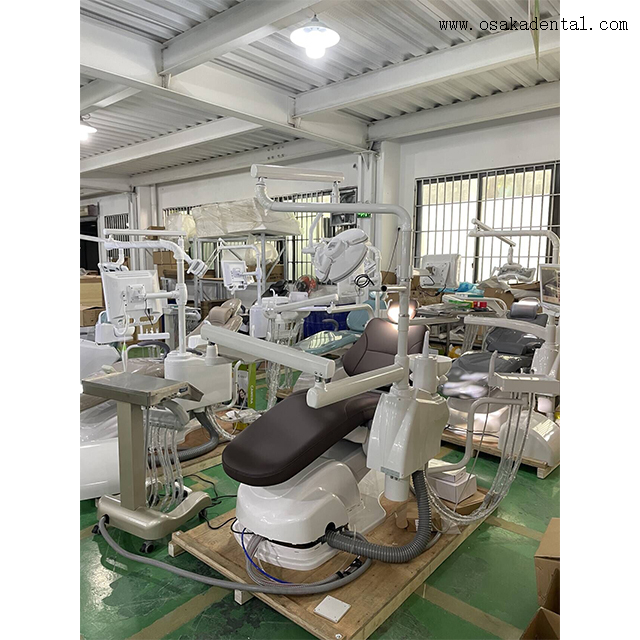 Cadeira odontológica de luxo com cirurgia de implante dentário