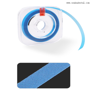 Tira de pré-polimento dentário de material dentário