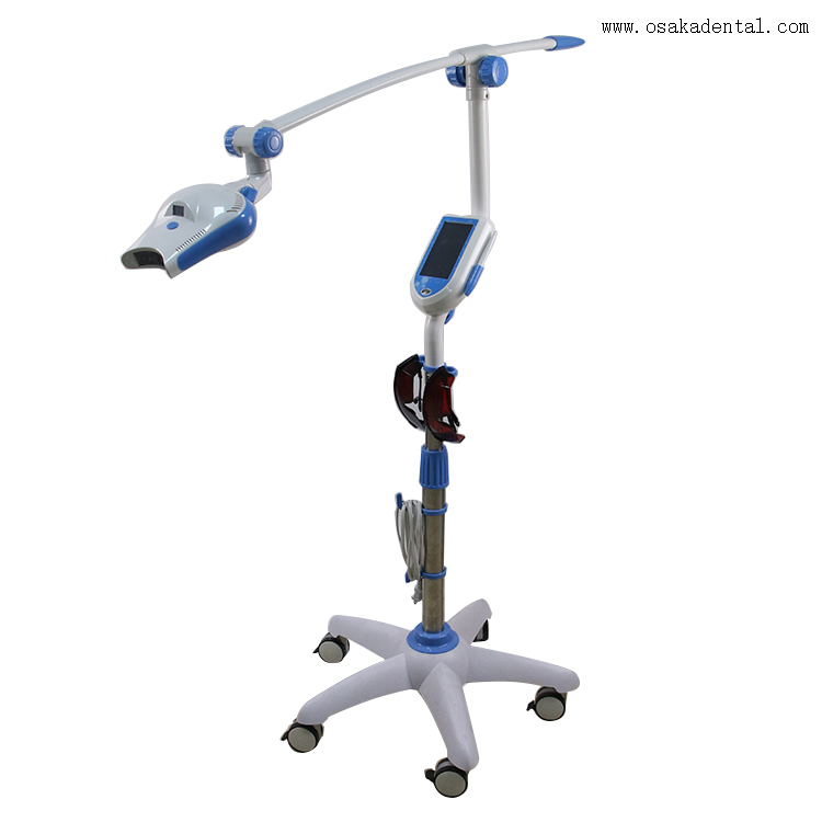 Painel de exibição digital Mobie lâmpada de clareamento dental com roda