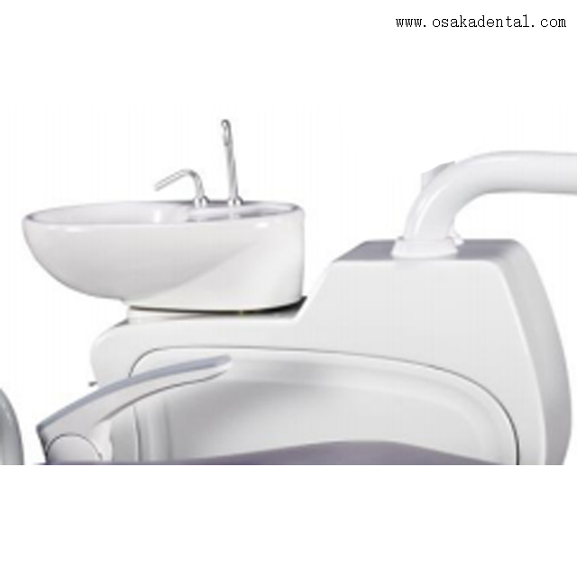 Cadeira odontológica de cor roxa de alta classe da unidade de cadeira odontológica OSAKA com máquina de clareamento dental e algiante dental