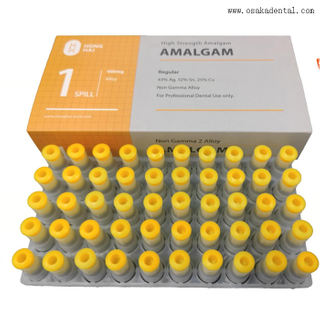 Cápsula dental 400mg Spill1 da liga do amálgama da cor amarela do Ag 43%