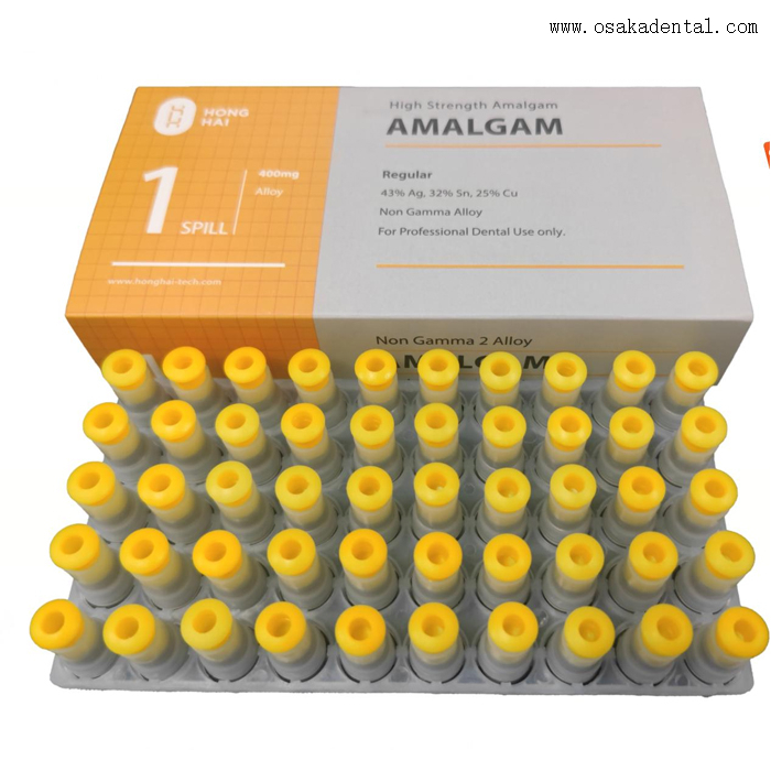 Cápsula dental 400mg Spill1 da liga do amálgama da cor amarela do Ag 43%