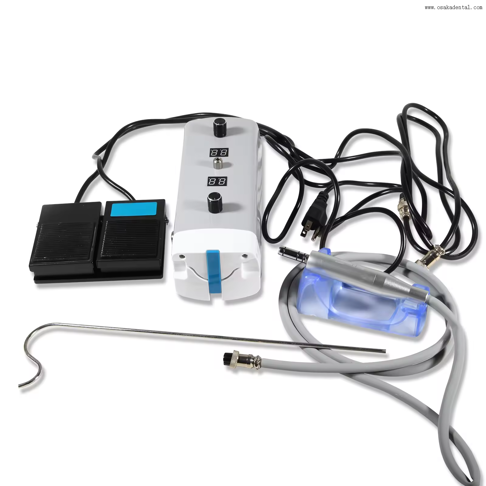 Máquinas de laboratório dentário, implante cirúrgico de dentista, led, motor sem escova, irrigação, micromotor, bombeamento automático de água, equipamentos não ópticos