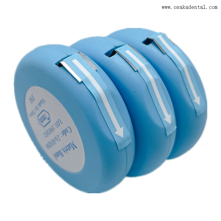 Faixa de rolo de matriz de aço inoxidável dental para operação de cuidados com os dentes