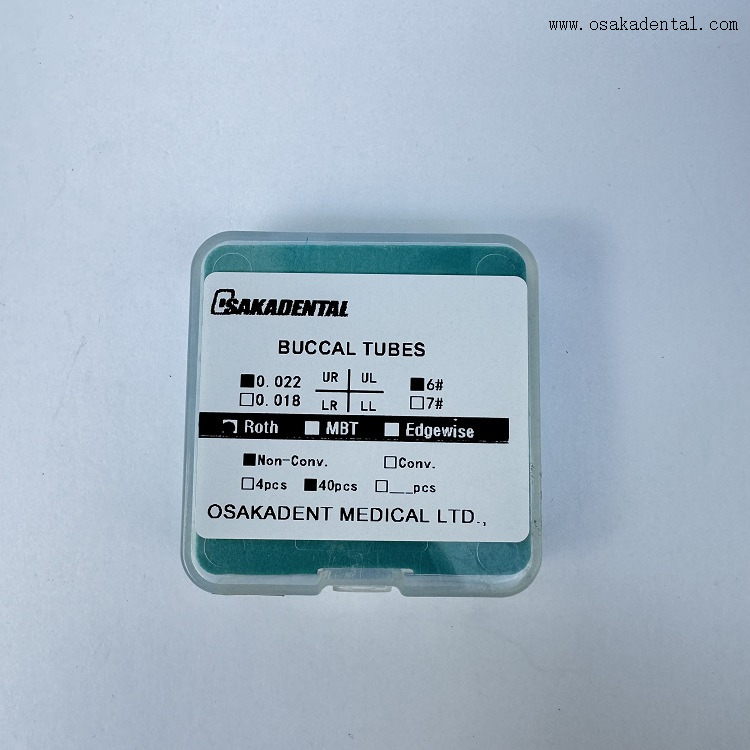 Caixa ortodôntica dental que embala tubos bucais únicos Roth/mbt