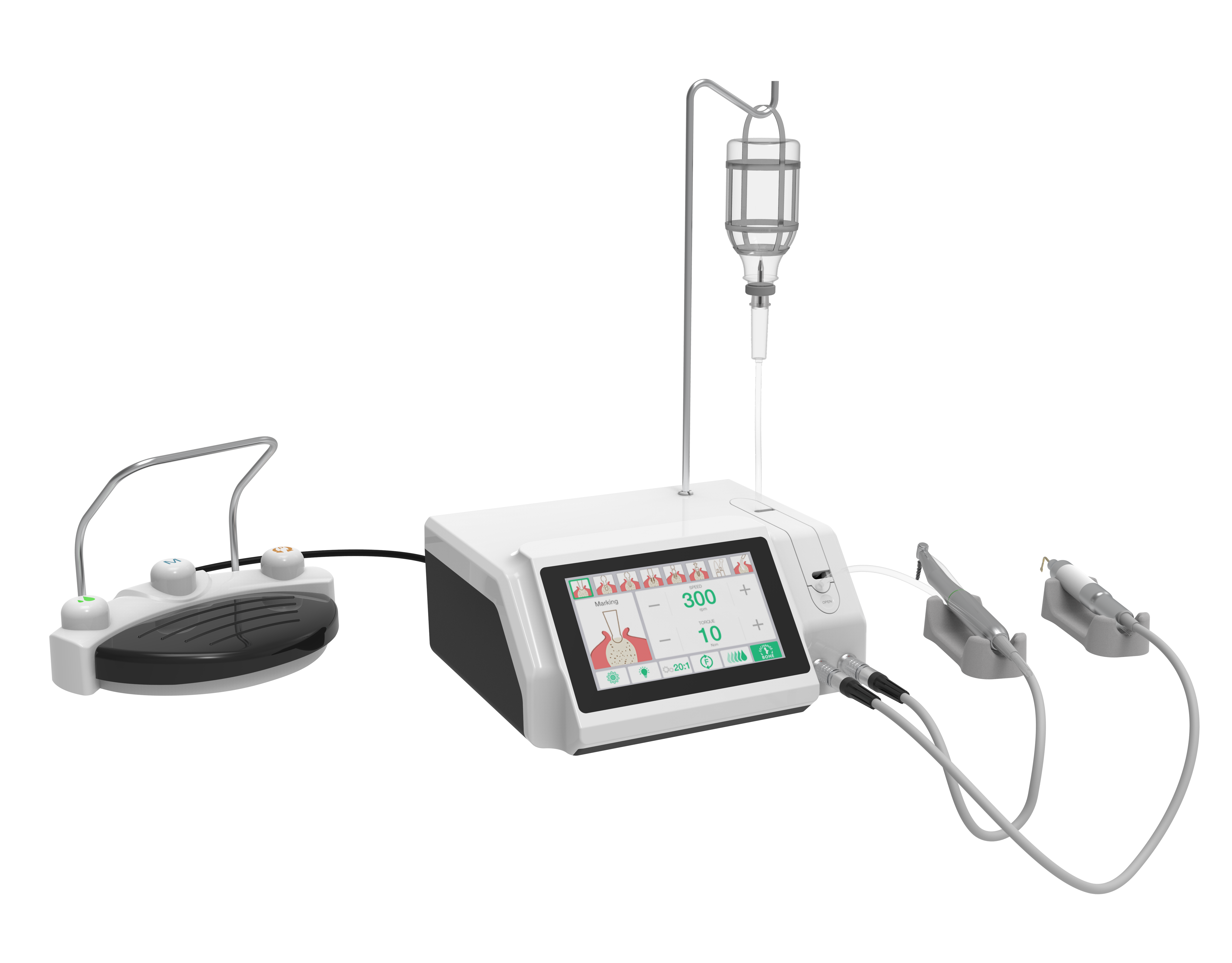 Aplicação de cirurgia óssea e implantação 2 em 1 na área odontológica