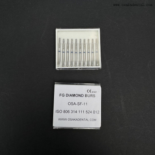 Dental FG Diamond Bur 10 pçs/caixa OSA-F656-T5 Nova Embalagem
