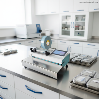 Máquina de selagem automática dentária com função de corte e impressão Máquina de embalagem de bolsa de esterilização dentária