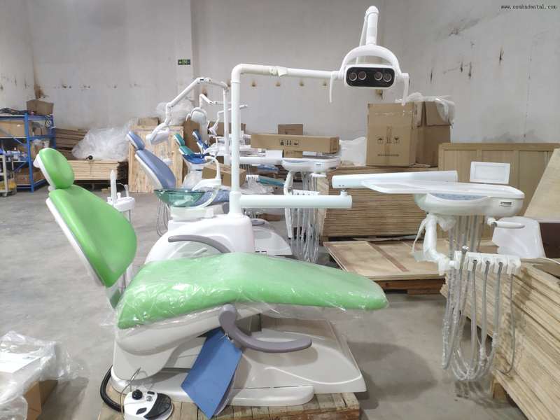 Unidade de cadeira odontológica resistente com design ergonômico para procedimentos clínicos avançados