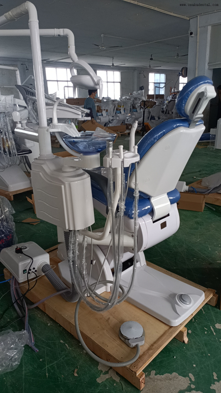 Unidade de cadeira odontológica montada DC-500: Design ergonômico com luz integrada e sistema de entrega 