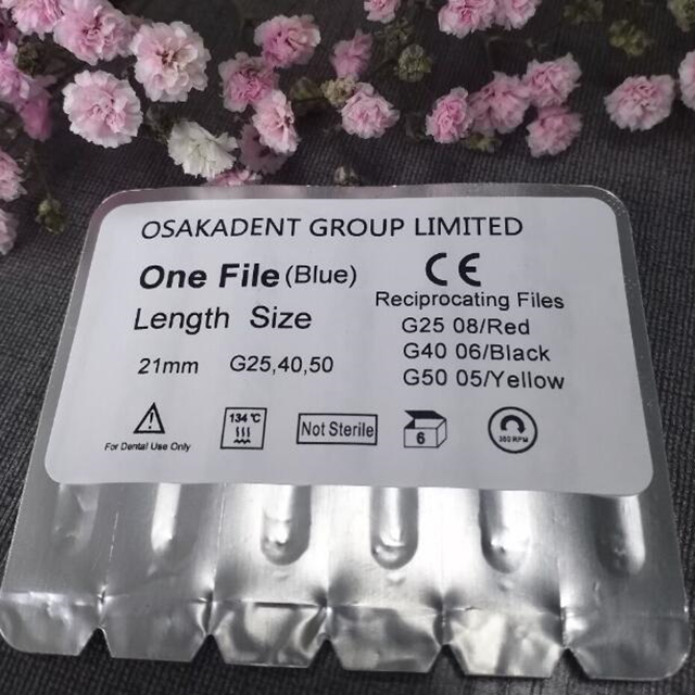 Arquivo de endodontia Reciproc Niti com sistema de arquivos &uacute;nico