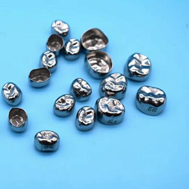 Kid Metal Crown Dental Acess&oacute;rios Ortod&ocirc;nticos para Crian&ccedil;as.