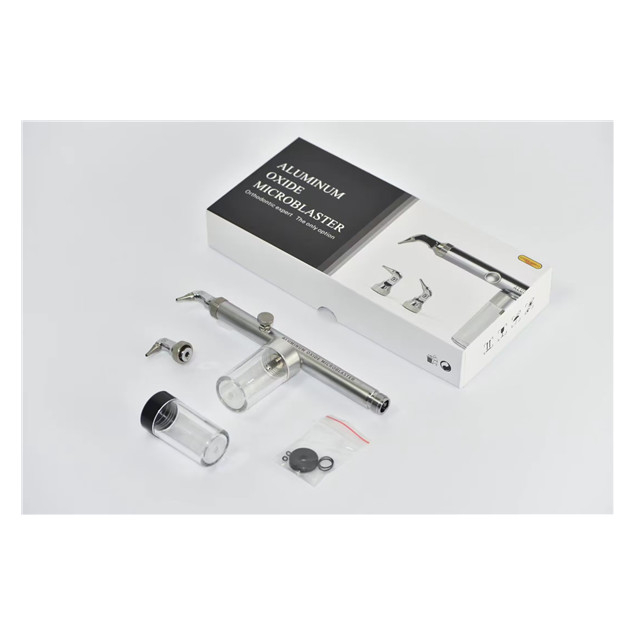 Microblaster dental de óxido de alumínio com spray de água para ortodontia