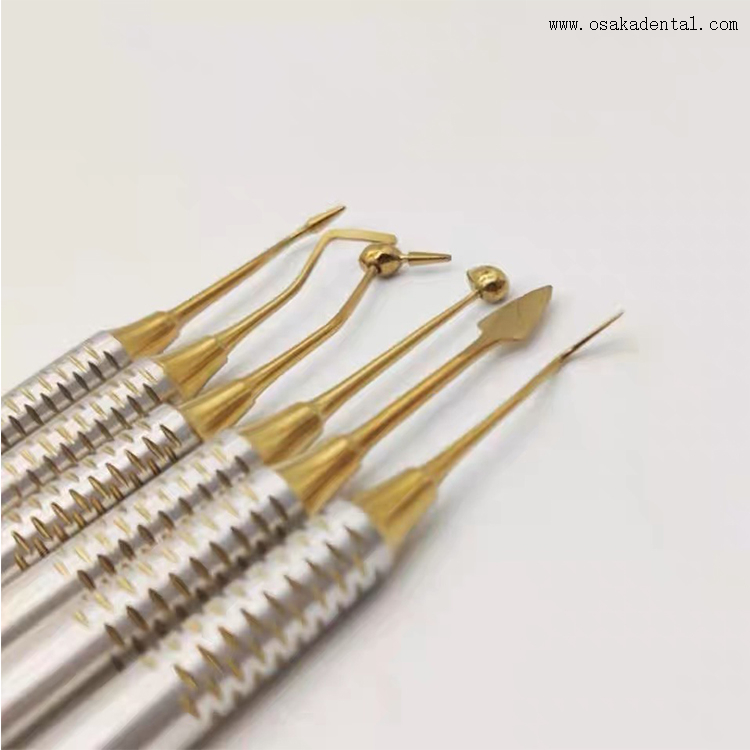 Ferramenta de instrumento dentário Instrumento de enchimento de resina composta dentária
