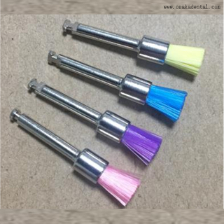 PB-330C escova de profilaxia plana estilo de trava de nylon colorido PB-330C